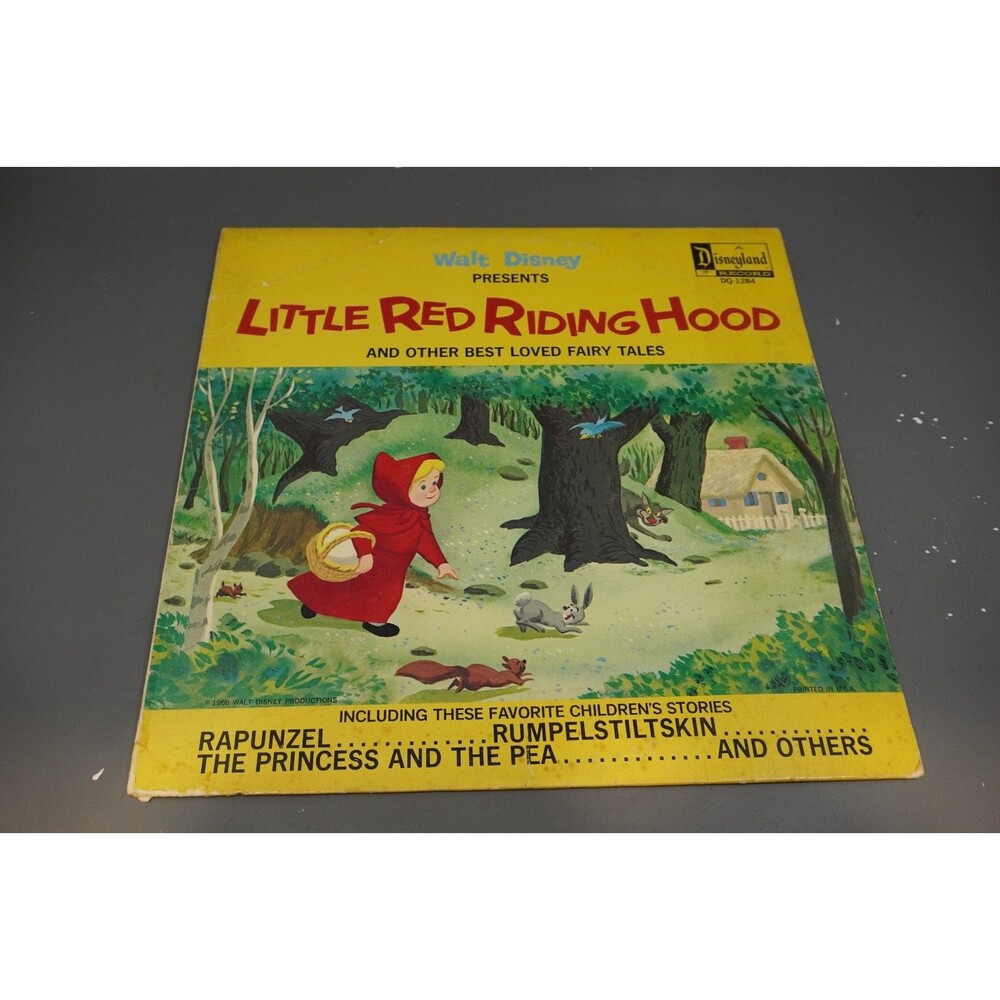 Little Red Riding Hood (LP, 1969, Disneyland Records) DQ-1284 Fairy Tale Vinyl